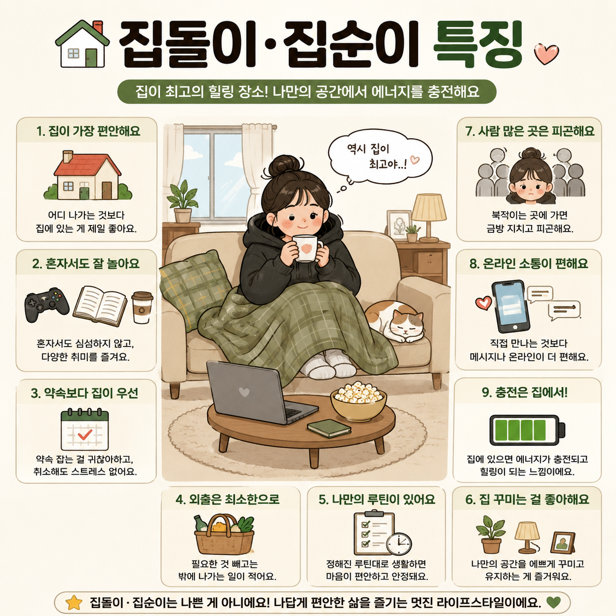 집돌이집순이 특징