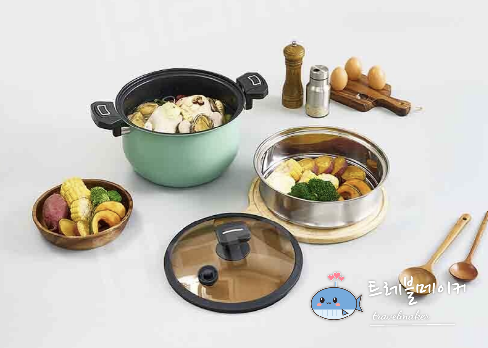 보랄 저압냄비 스텐 찜기