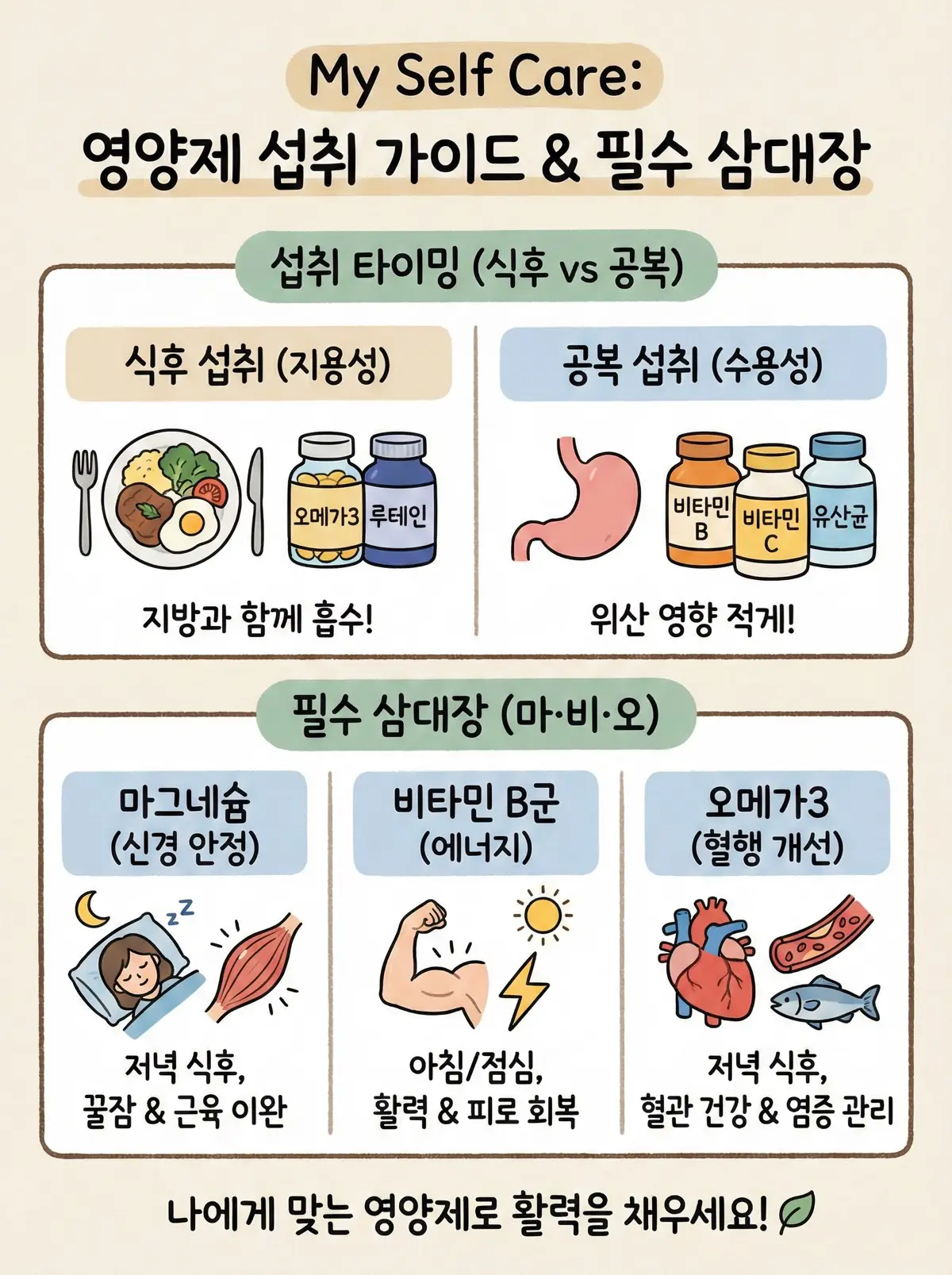 영양제 요약 정보