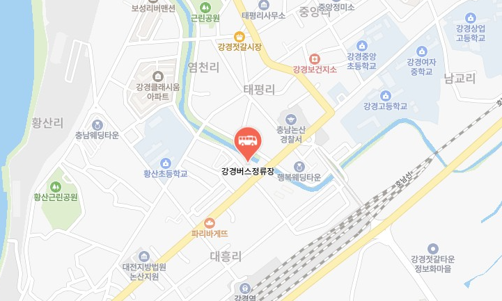 강경 시외버스터미널 시간표