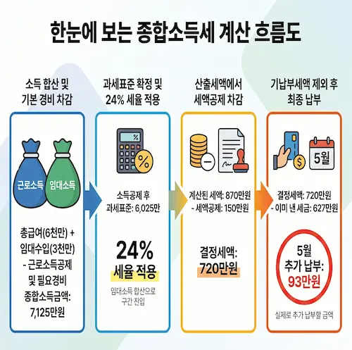 예시 세액계산 흐름 요약