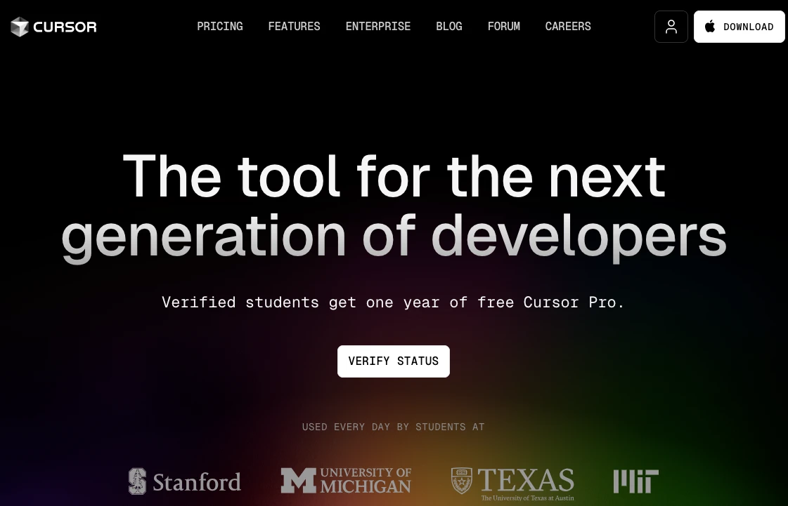 커서(Cursor) AI 1년간 무료 사용하는 방법