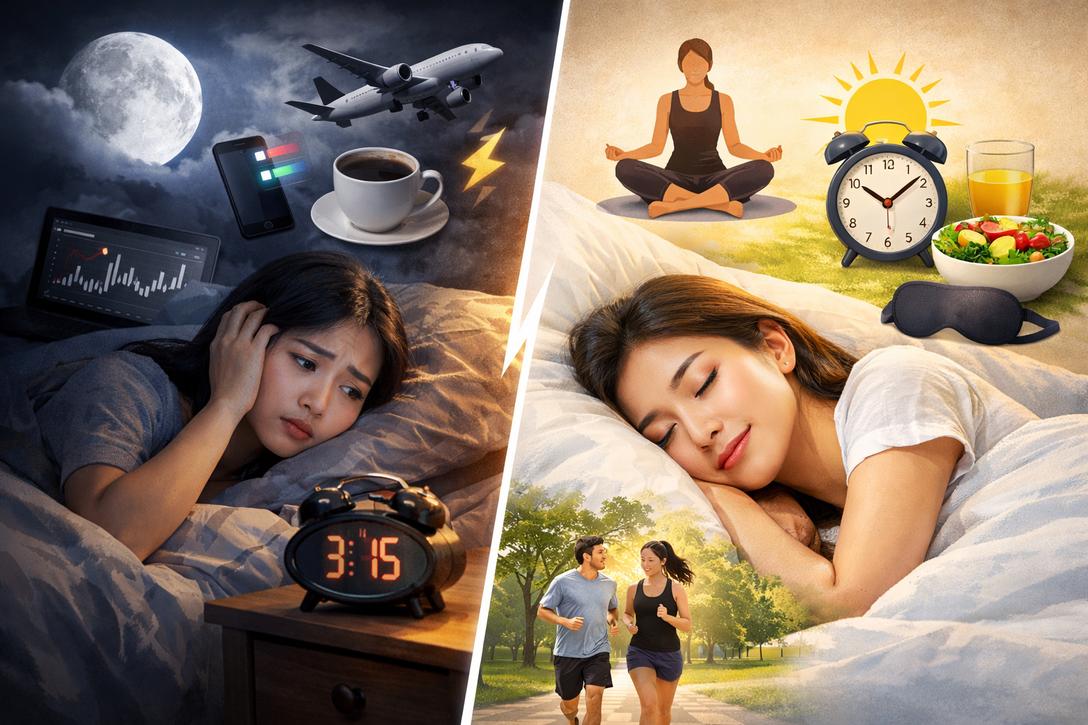 수면 리듬이 깨지는 원인과 회복 방법
