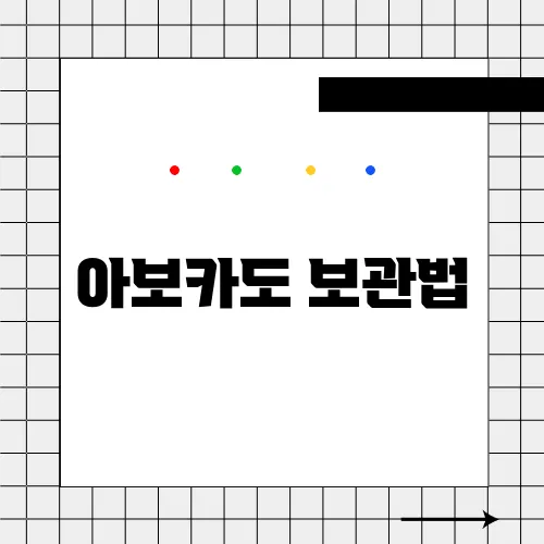 아보카도 보관법