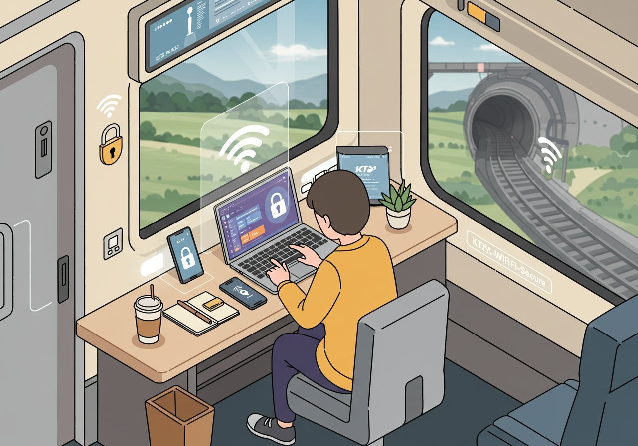 KTX 코레일 와이파이 Secure 완벽 연결 가이드, 쉽고 안전하게!