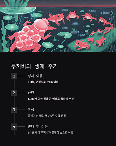 수중 산란, 여름 육상 성장