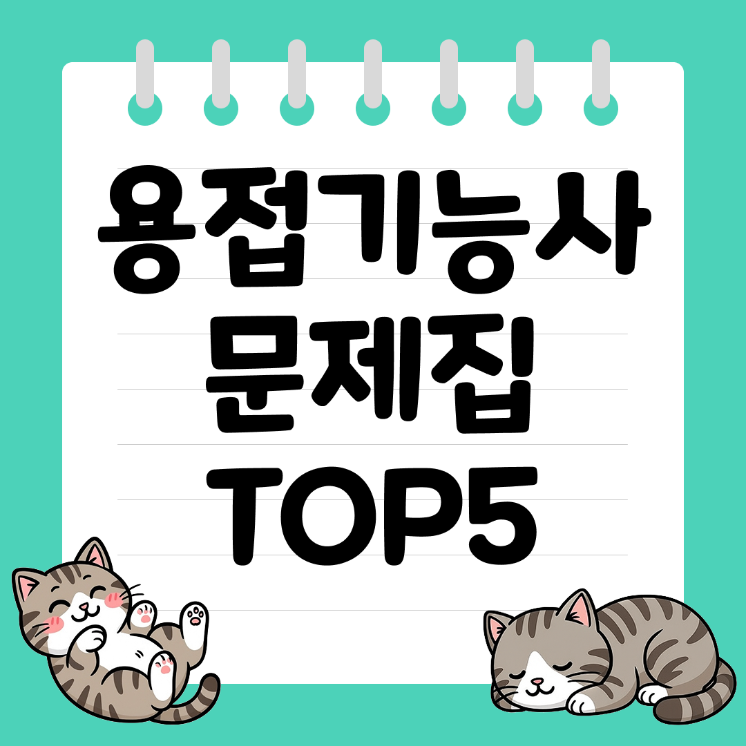 2026년 피복아크 용접기능사 문제집 추천 순위 TOP5