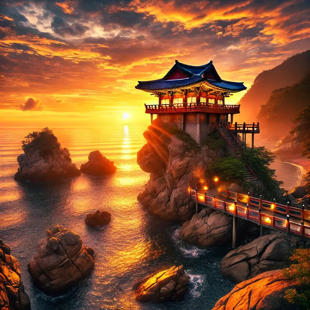 여수 향일암 해돋이