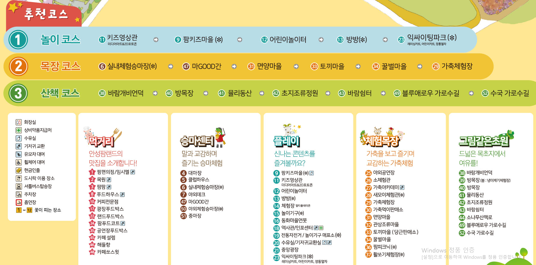 안성팜랜드 추천코스