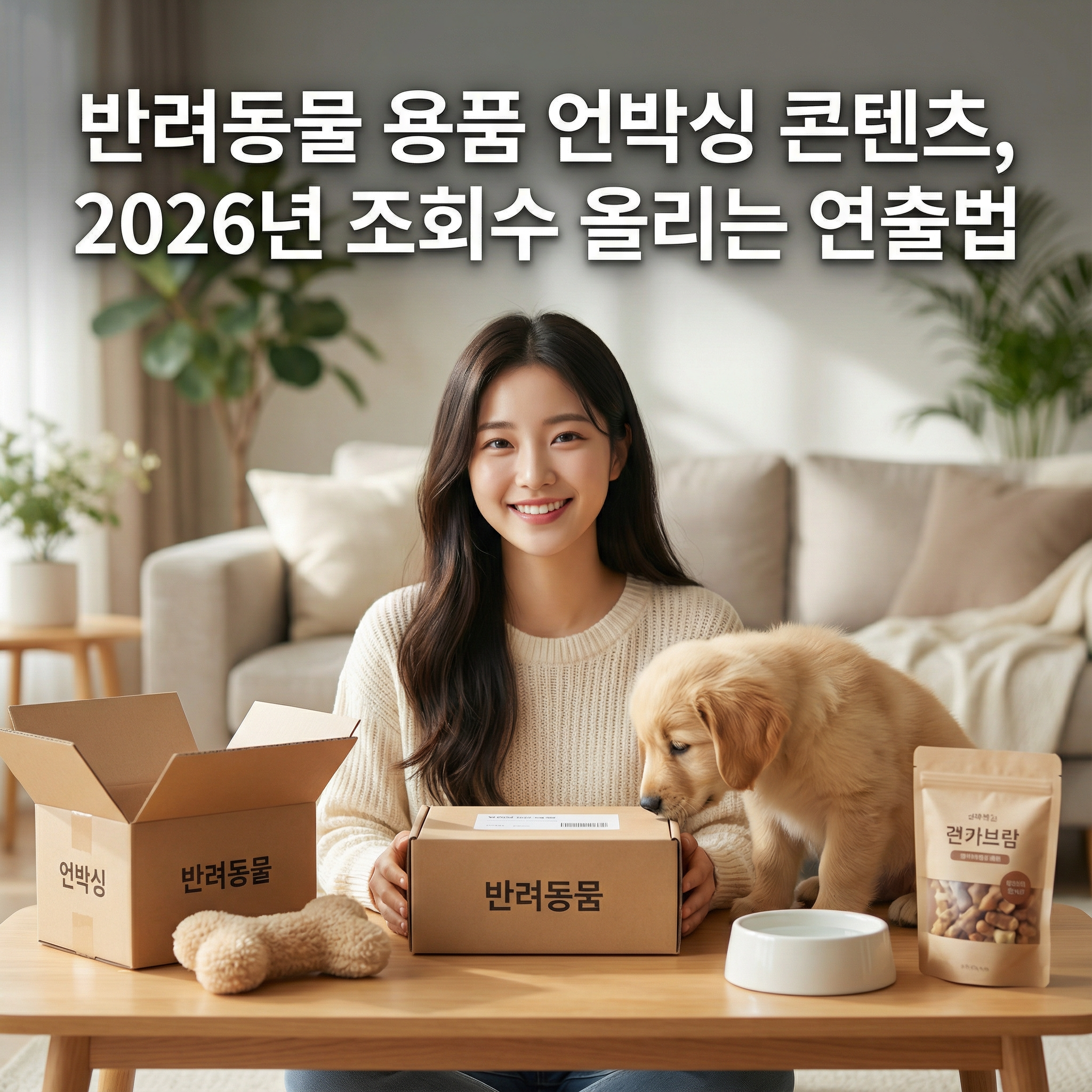 반려동물 용품 언박싱 콘텐츠 | 2026년 조회수 올리는 연출법