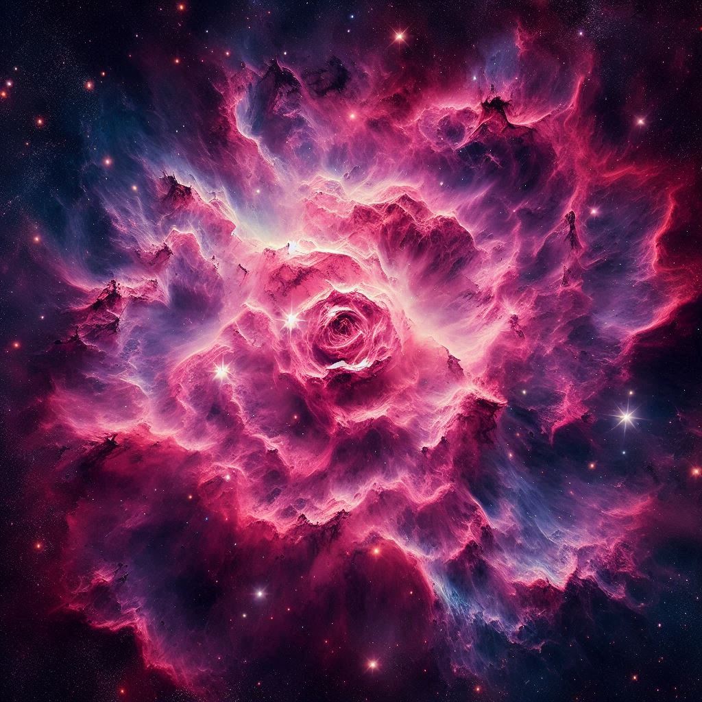 장미 성운 관측법과 위치 붉은 우주의 장미