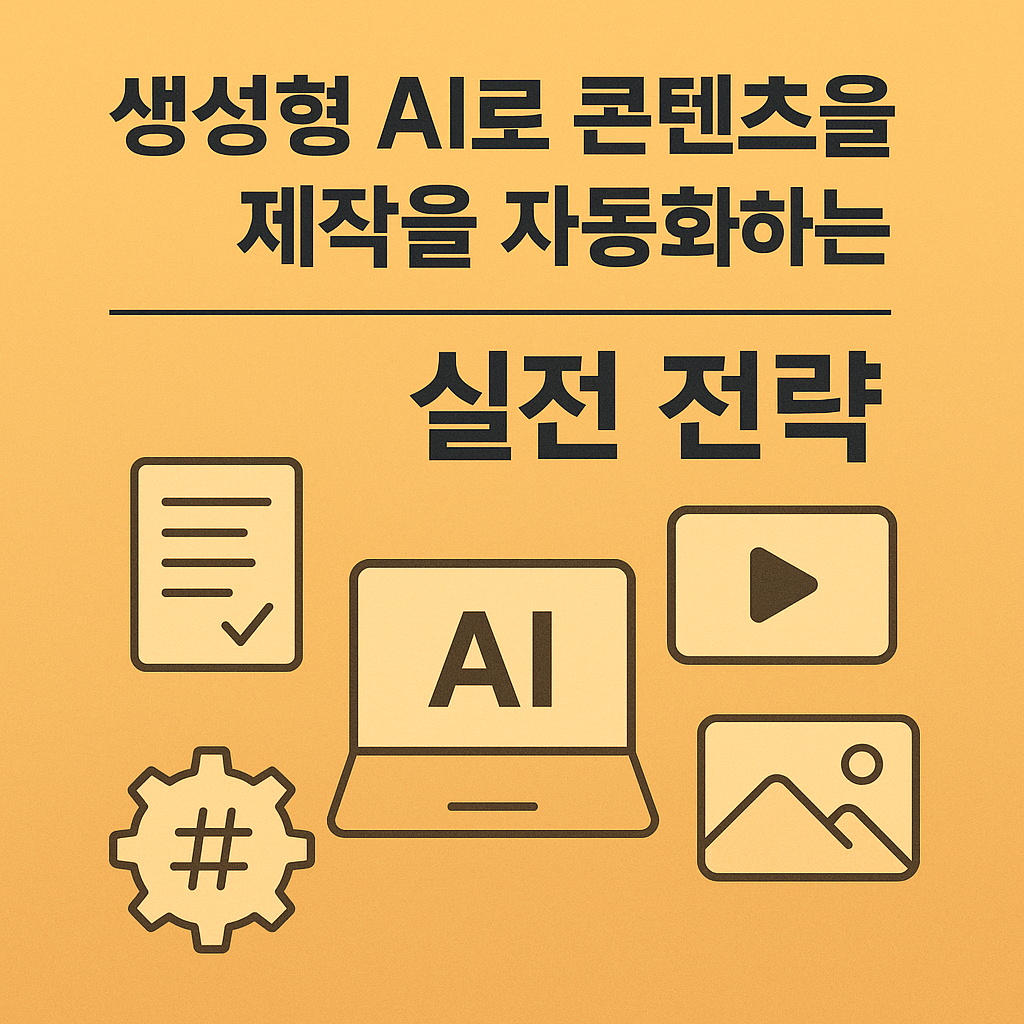 생성형 AI로 콘텐츠 제작을 자동화하는 2025 실전 전략