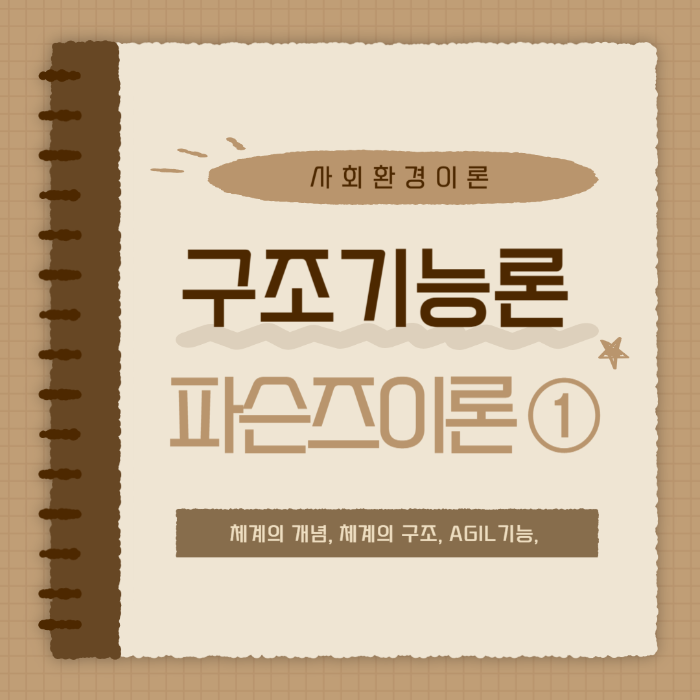 파슨즈의 이론, 파슨즈의 구조기능론, 구조기능론, 체계의 개념, 체계의 구조, ACIL기능