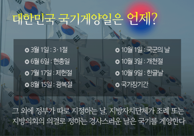 국기-게양하는날