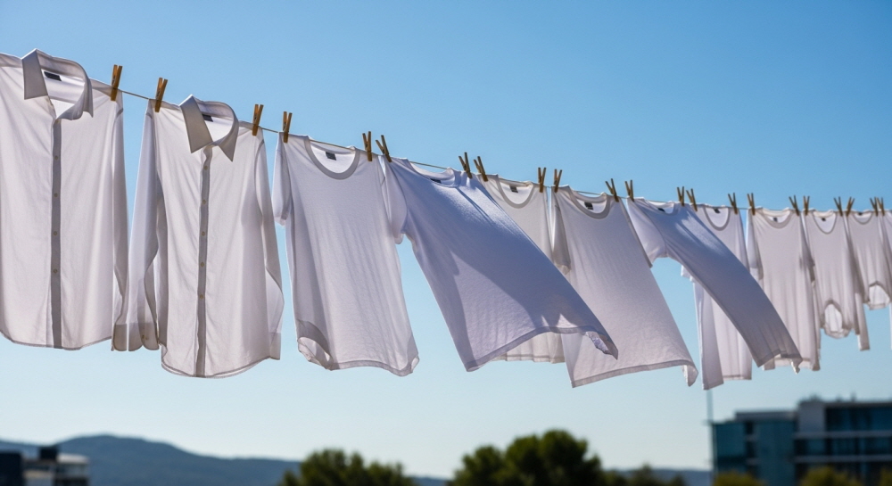 흰옷 누런때 지우기