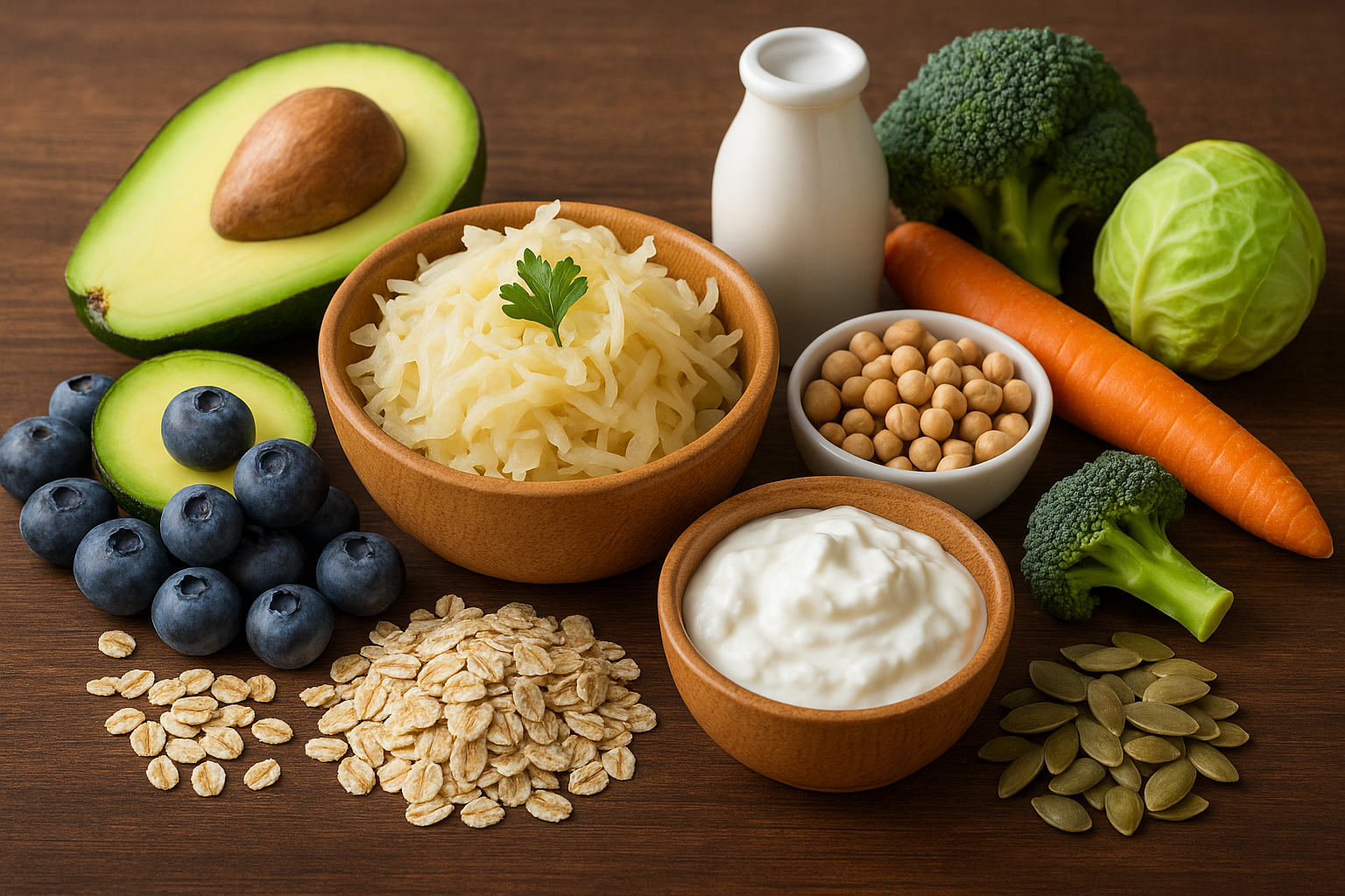 장에좋은 음식 이미지