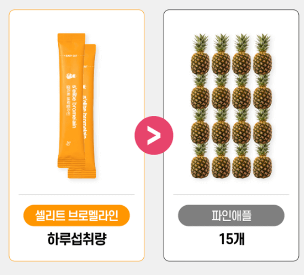 셀리트 브로멜라인 성분