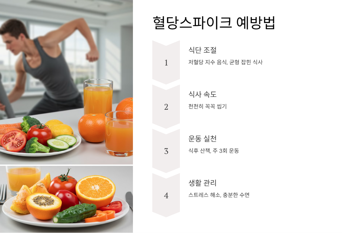 혈당스파이크 예방법