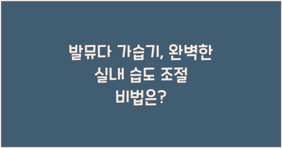 발뮤다 가습기