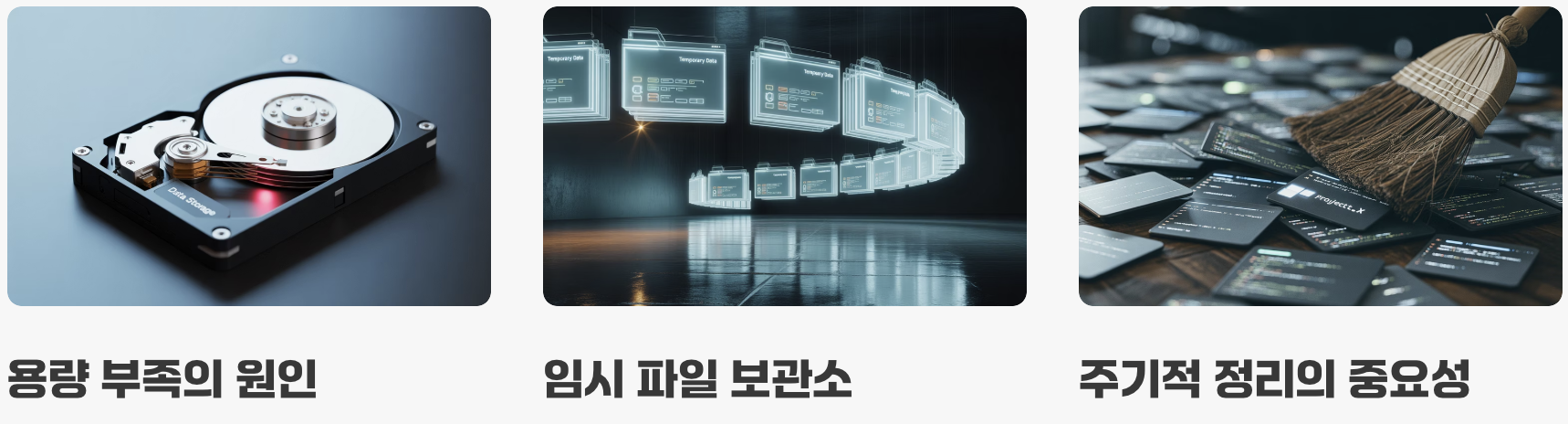 용량 부족의 주범, 'Temp' 폴더