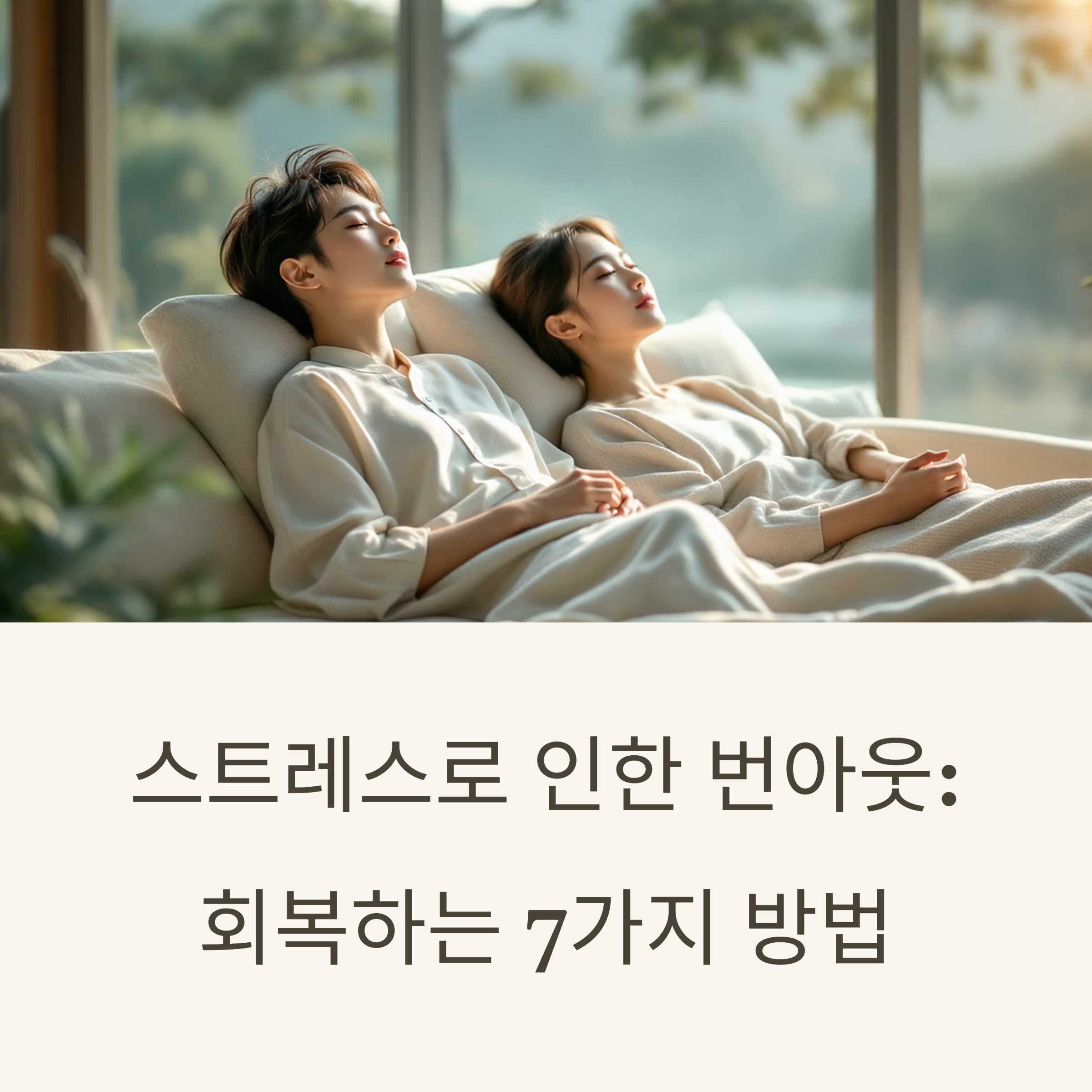 스트레스로 인한 번아웃: 무너지지 않고 회복하는 7가지 방법