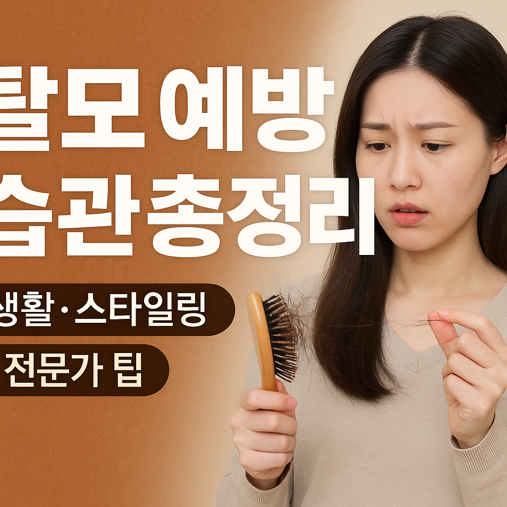 탈모 예방 습관