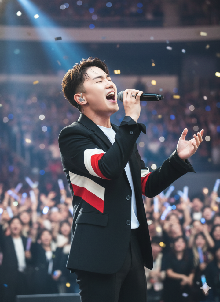 노래하는 임한별의 열정적인 모습