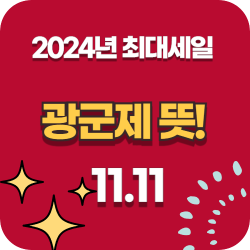 광군제 뜻! 중국 최대 쇼핑 축제의 유래와 의미