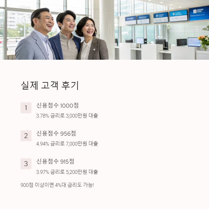 IBK 동반자 우대대출 실제 고객 후기
