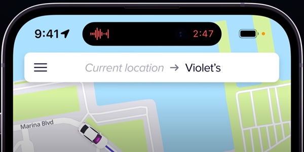 다이내믹 아일랜드 - 보이스 메모 기능