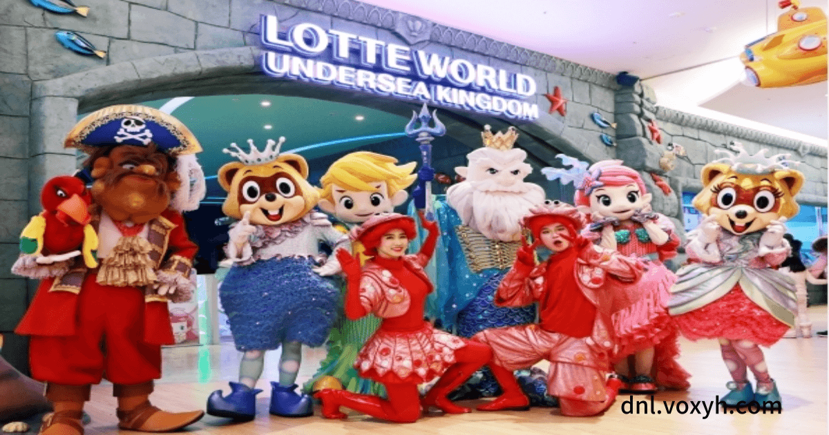 롯데월드의 키즈존 놀이 체험