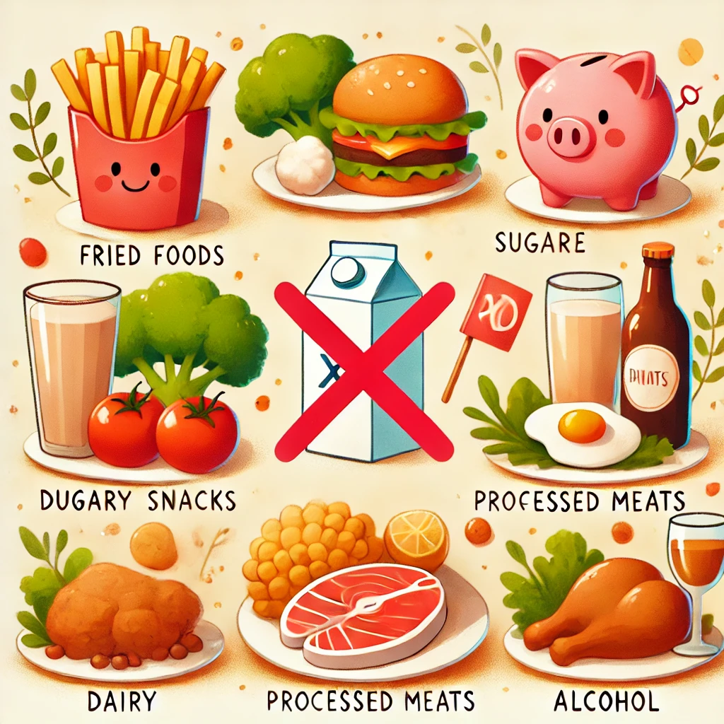 기관지염에 안 좋은 음식 사진