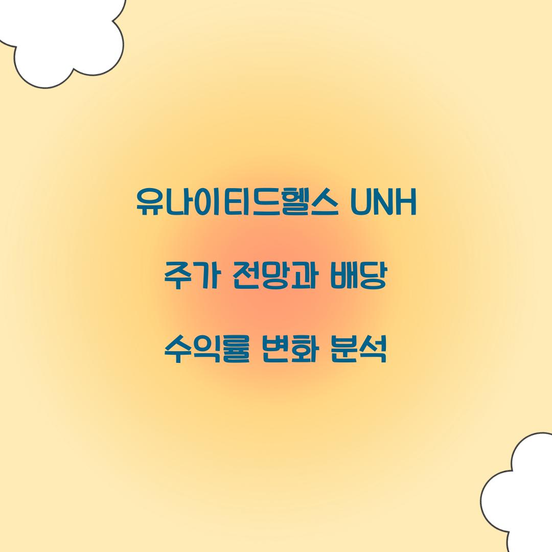 유나이티드헬스 UNH 주가 전망