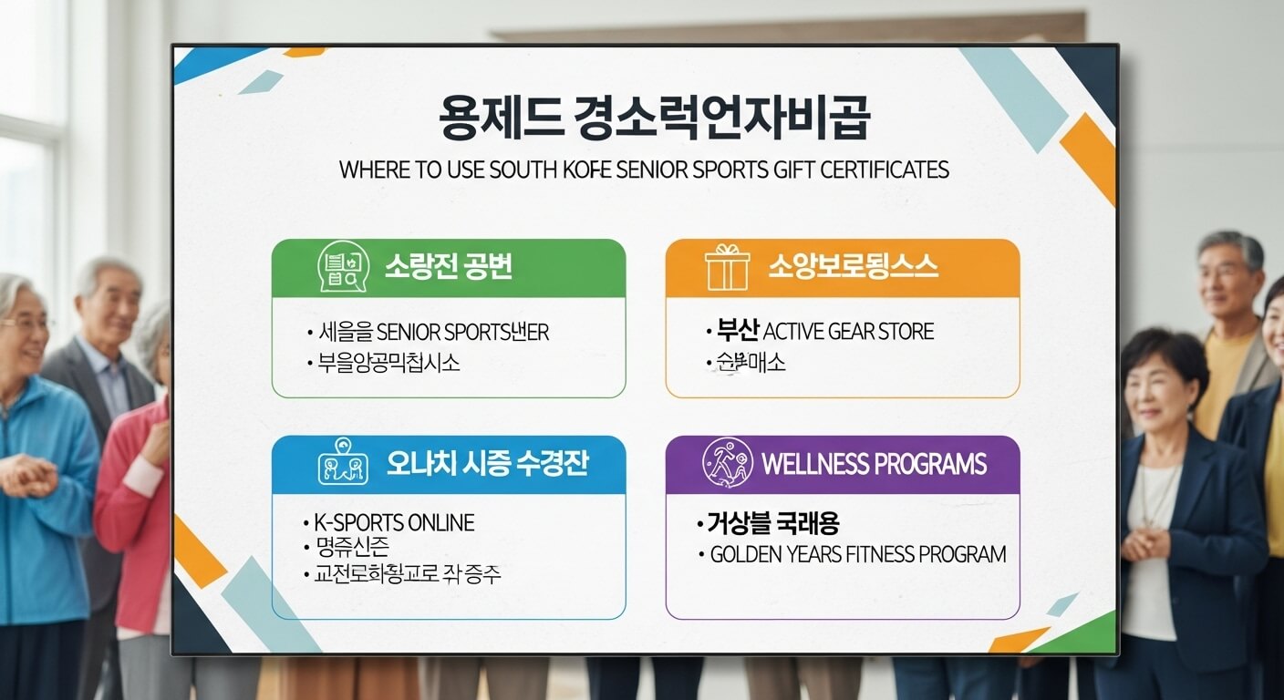 어르신 스포츠 상품권 사용처