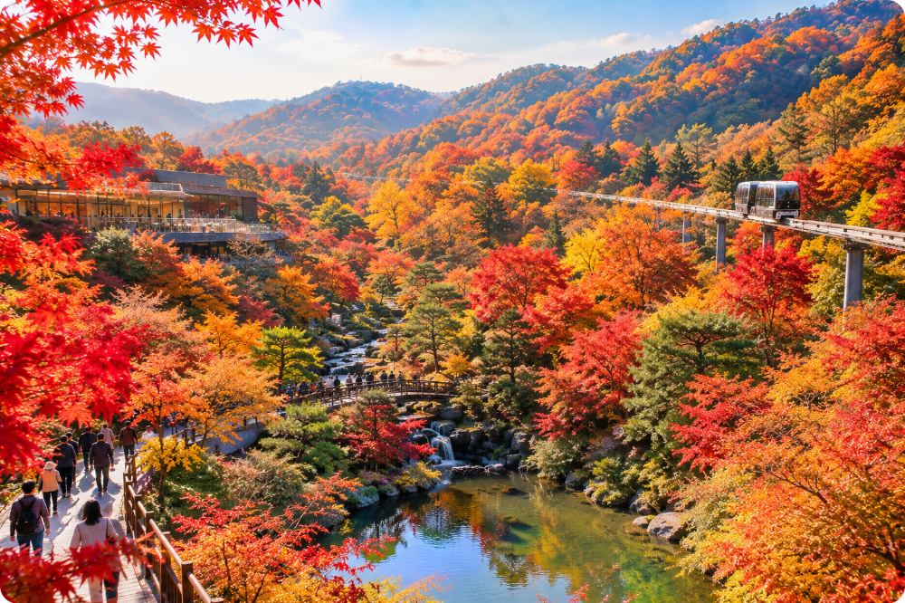 화담숲 입장권&middot;모노레일 예약하기 ai이미지