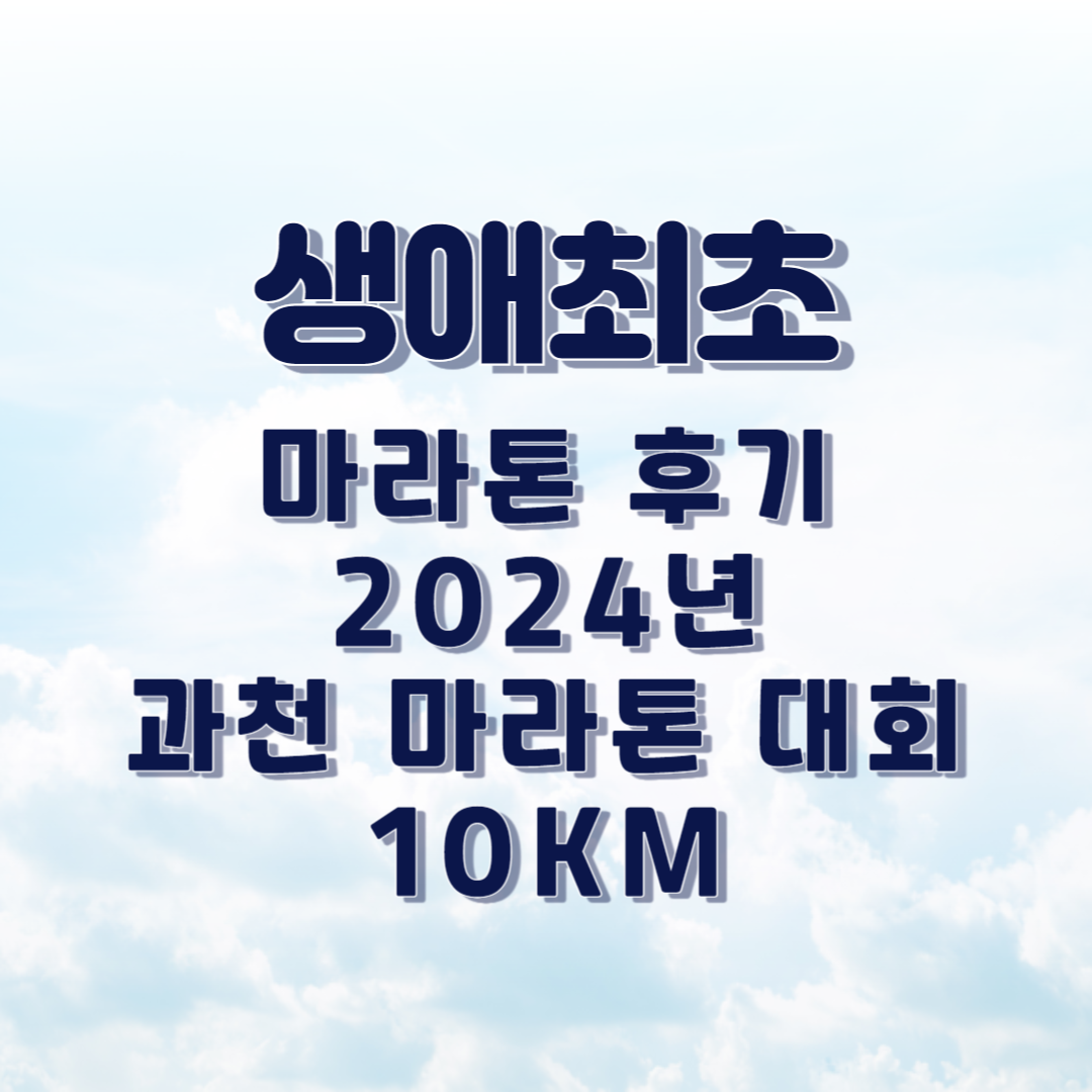 과천 마라톤 대회