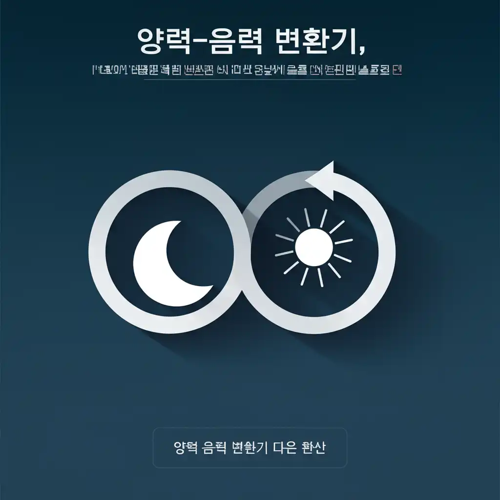 다양한 양력 음력 변환기 다운 환산 방법 (웹, 앱, PC) 비교 가이드 이미지