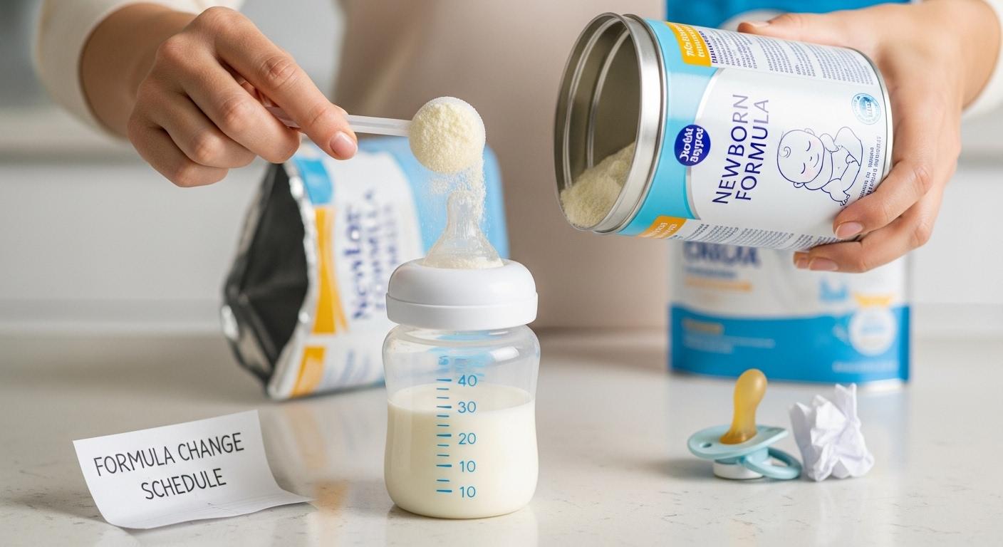 신생아 분유바꾸려면