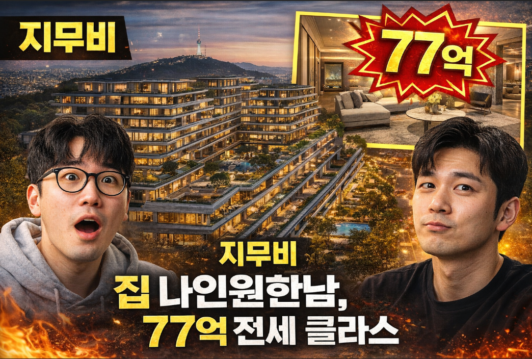 클라쓰가 다른 지무비 나인원한남 77억 전세, 이게 실화?