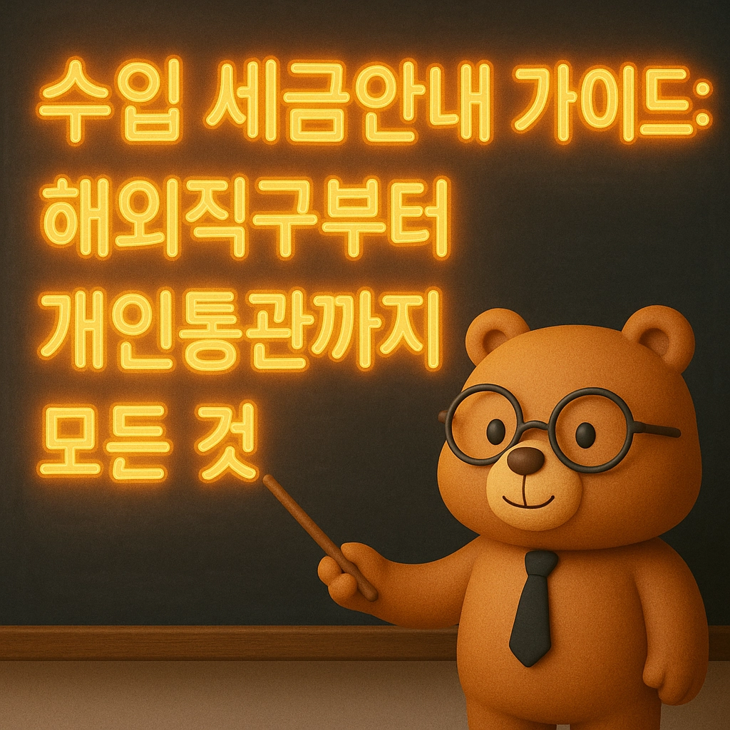 수입 세금안내 가이드 해외직구부터 개인통관까지 모든 것