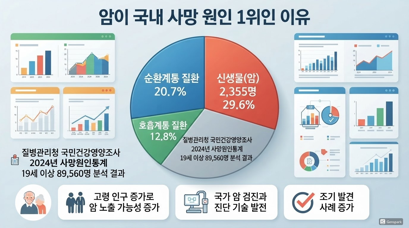 암이 국내 사망 원인 1위인 이유