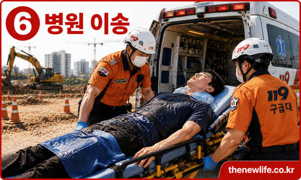 열사병 응급 처치 병원 이송