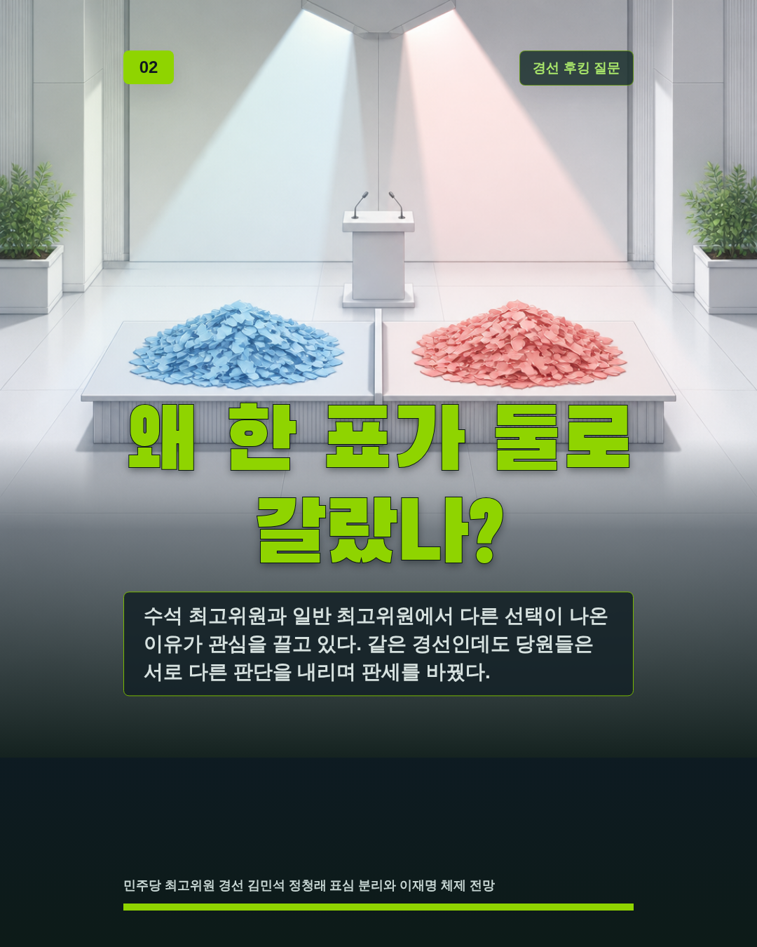 왜 한 표가 둘로 갈랐나?