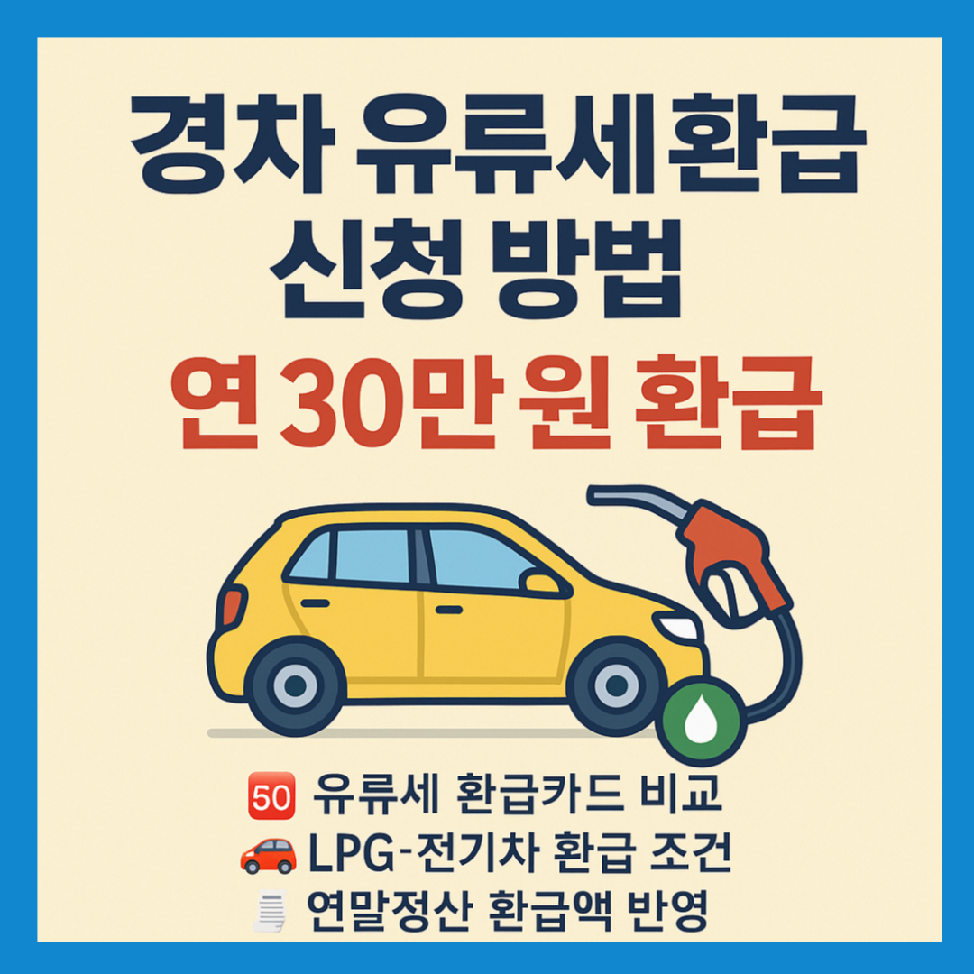 경차 유류세 환급 신청 방법, 연 30만 원 환급