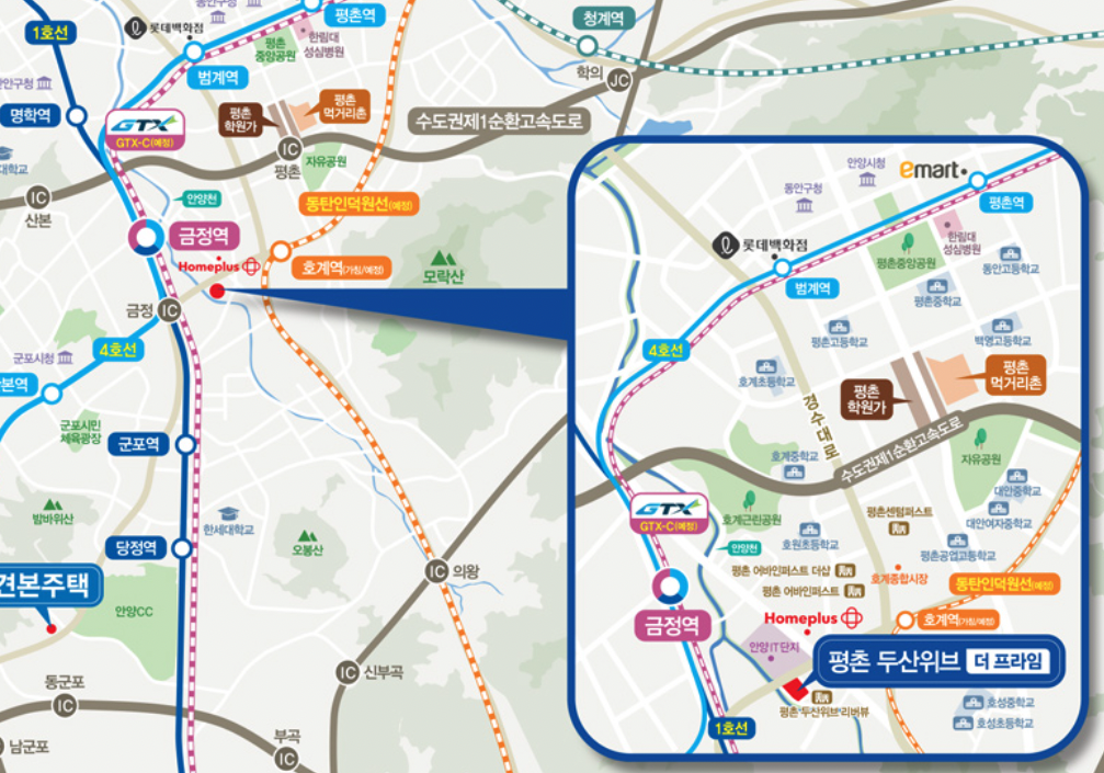 사진-두산위브더프라임 주변시설