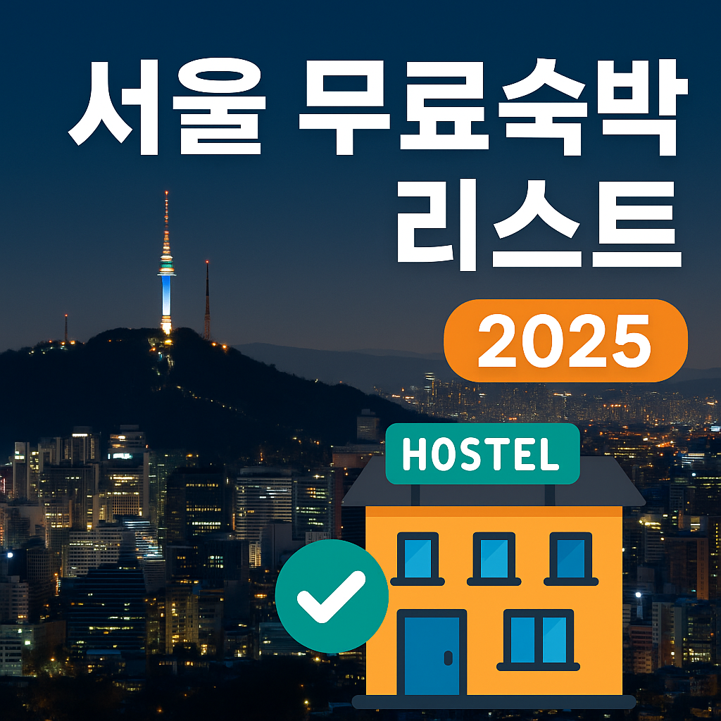 서울에서 숙박비 0원! 혼자 여행자&middot;저예산 여행객을 위한 무료 숙소 정보 공개