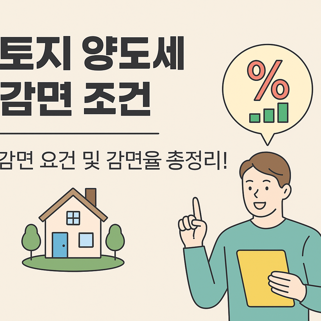 8년 자경 농지 양도세 감면 조건