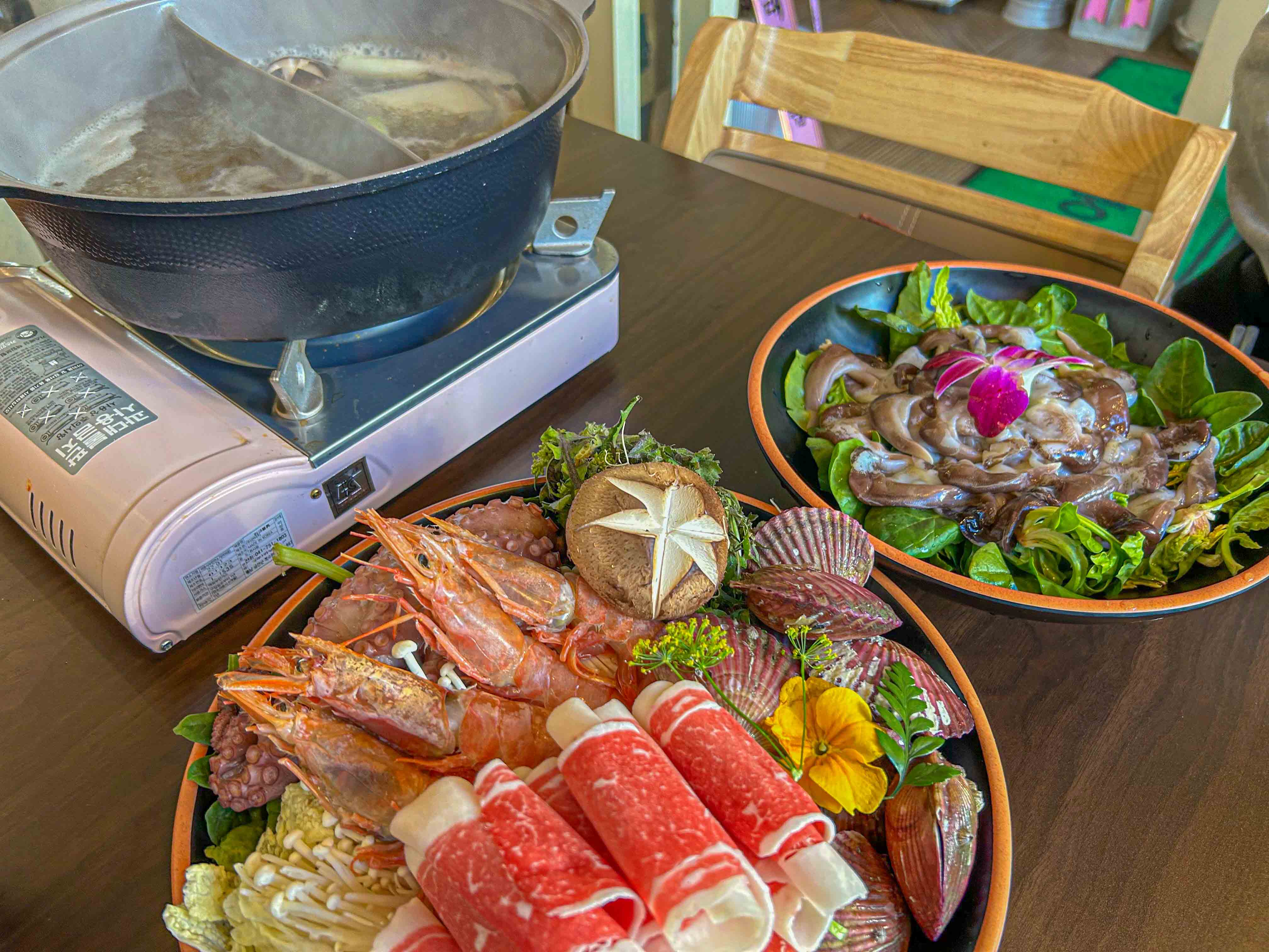 여수 새조개 샤브샤브