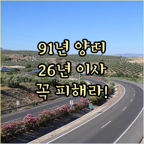 2026년 1991년생 양띠 이사 및..