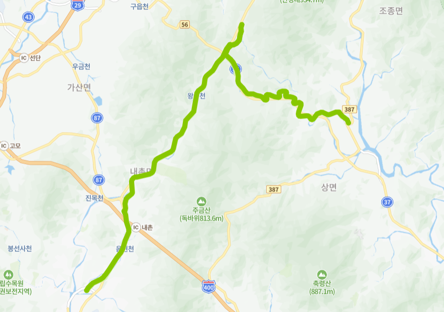 가평-남양주-포천-80번-버스-노선-지도